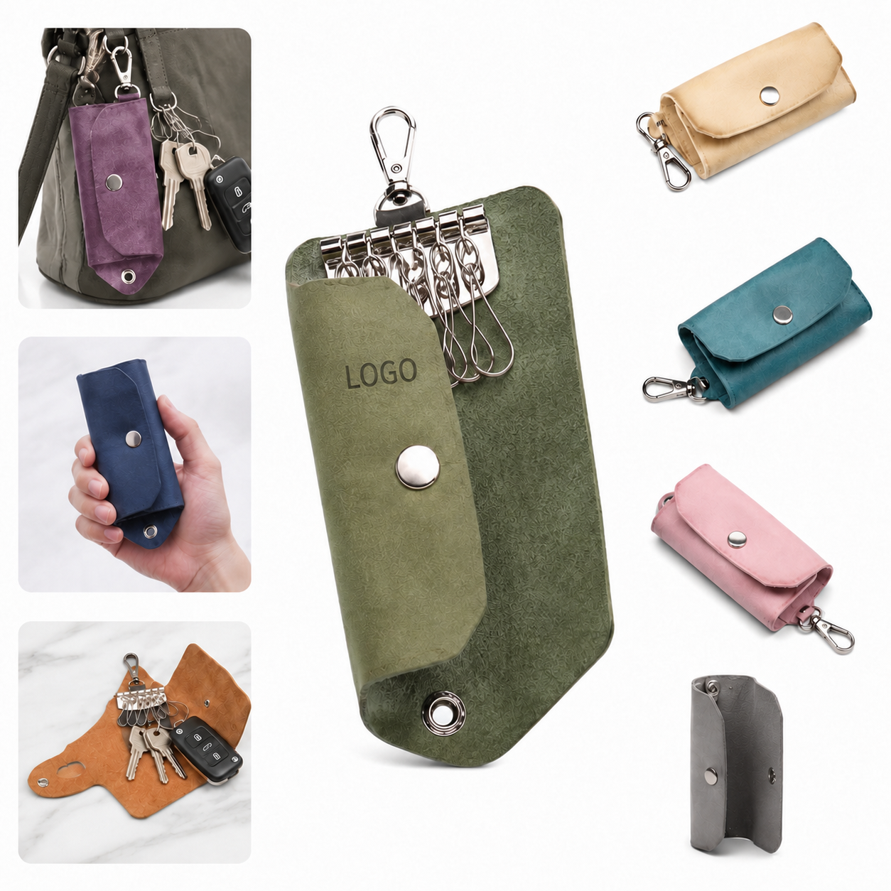 Genuine Leather Key Holder Pouch