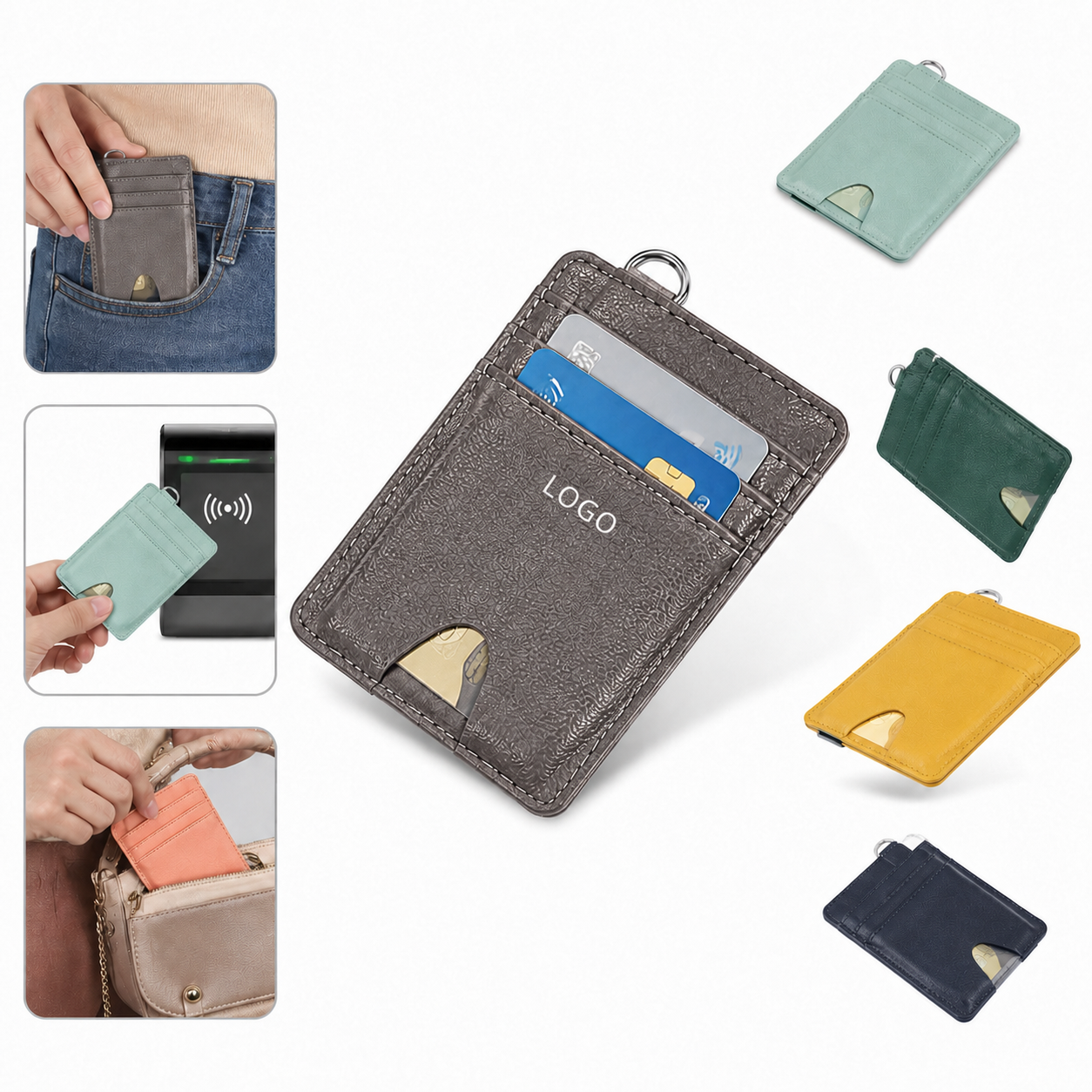 RFID Slim Minimalist Card Holder Wallet