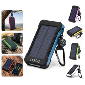 8000mAh Solar Power Bank with Compass