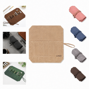 Waxed Canvas Knife Roll Bag