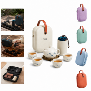 Portable Ceramic Kung Fu Tea Set
