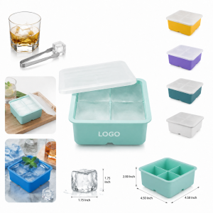 Large Silicone Ice Cube Tray with Lid
