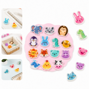Cartoon Animal Textured Decorative Stickers