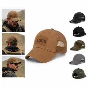 Breathable Camo Mesh Tactical Cap